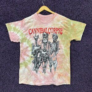 Cannibal Corpses Impalement 2025 Tour Band Tie-Dye T-Shirt L